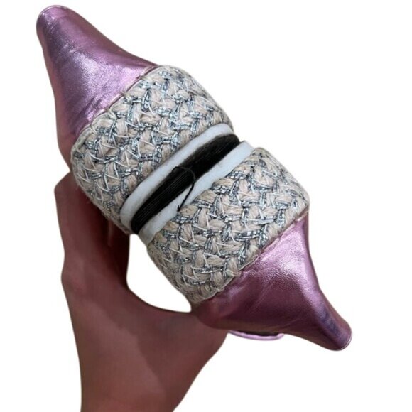 PINKAÏ sequin espadrilles in pink - Picture 8 of 8